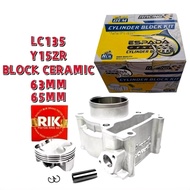 RACING BLOCK ESPADA LC135 Y15ZR 63MM 65MM CERAMIC PISTON BLOCK 63MM 65MM