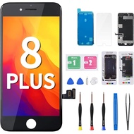untuk Penggantian Skrin iPhone 8 Plus Hitam 5.5" Kit 8plus Paparan LCD Digitizer Sentuh 3D Pemasanga