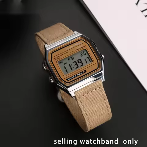 Nylon Watchband Strap for Casio A159W-N1 A158WA A168 MRW200/AEQ-110 f91w AE-1200W Waterproof Outdoor