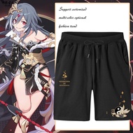 Herrscher of Sentience Anime Shorts Honkai Impact 3rd Casual Summer Five-Quarter Pants Unisex Game M