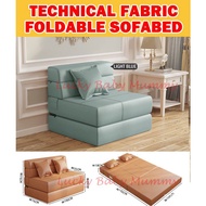 [Tech Cloth]PU Thick Foldable Sofabed / Foldable Sofa / Foldable Mattress/Lazy/Folding/Bed