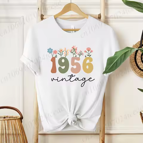 Vintage Est 1956 T-Shirts, 70th Birthday Present Gift Shirt,Unisex Tee, 70th Birthday T-Shirts,Women