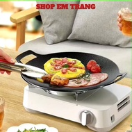 Cast iron pan SIZE 34, stone baking pan non-stick pan size 34 cm Korean non-stick stone pan chao da 
