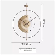 CT222C060 INTERY นาฬิกาแฟชั่น Wall Clock Art นาฬิกาติดผนัง ไฟติดผนัง