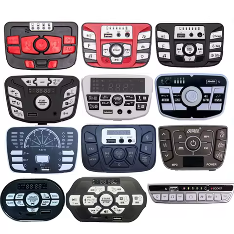 12V 24V 301 302 303 JR1927M 2.4G Bluetooth Multifunctional Central Control Panel for Kids Powered Ri