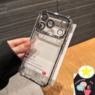 QCuteColorful Casing Plating Frame Clear Phone Case For Honor X9 X9A X9B X9C X8 X8A X8B X8C X7 X7A X