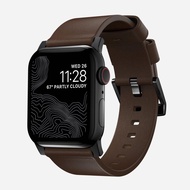 NOMAD apple watch modern strap 啡色皮革錶帶 (40mm/38mm 適用於黑色框細錶面 )