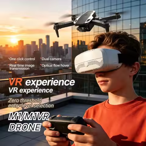 Original M1/M1VR Foldable GPS Drone 4K HD Dual Camera Flow Positioning VR Glasses Portable Outdoor R