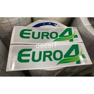 Euro 4 Truck Stickers. Euro4 Lettering Stickers for Trucks