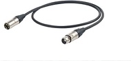 Proel ESO255LU05 Esoteric Audio Cable (3-Pin XLRM to 3-Pin XLRF, Neutrik Male, 0.5 m, NC3FXX-HPC250-