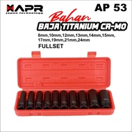 NEW VARIANT APR JAPAN Deep Impact Wrench 1/ 2inch 8mm to 24mm Hexagon Socket 10PCS AP53 AND AP71