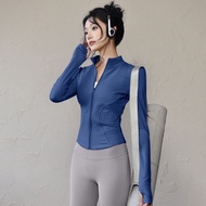 Fitness Clothes Women Slimmer Look Jacket Skinny Yoga Clothes Long-Sleeved Running Quick-Drying Zipp