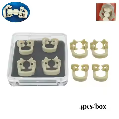 High Quality 4pcs/box Dental Dam Clips Resin Barrier Clamps Rubber Sectional Matrix Band Molar Clips