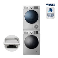 Winia Dimchae 10KG Dryer + 12KG Washing Machine Set Smart Package Silver EWR10MESIP