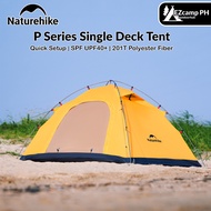 Naturehike P Series Single Deck Tent Portable Ultralight Foldable Single Layer 1-2 Persons UPF 40+UV