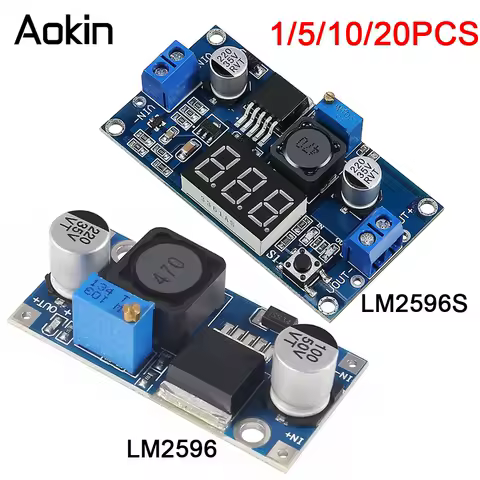 1/5/10/20pcs Adjustable LM2596 LM2596S DC-DC Buck Converter Reduced Voltage Regulator Conversion Pow