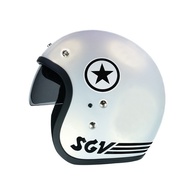 SGV Star Trend White Pearl White Limited Helmet Topi