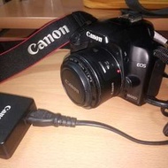Canon EOS1000D body and Canon lens EF 50mm 1:1.8 II