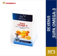 De Venus Supa Omega-3 Fish Oil Plus Vitamin E 30IU 60 Softgels EPA/DHA 396/264 Plus Vitamin E
