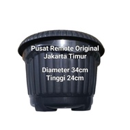 FLOWER PLANT POT ROUND PLASTIC POT DAHLIA 34CM DAHLIA POT DIAMETER 34CM