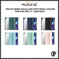 Mutural Pinyue Series Folio Case for iPad Pro 11" (2020/2021) with Pencil Holder