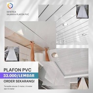 CASHBACK MENGGIURKAN ESTETICA PLAFON PVC PUTIH POLOS / PLAVON PVC