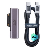 Đầu chuyển đổi sạc nhanh Type C PD 102W sang Microsoft Surface Pro 3 4 5 6 7 8 Go Book 1 2 3