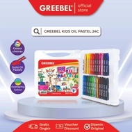 GREEBEL Crayon 24 colors Greebel Oil Pastel/ 24 Colors