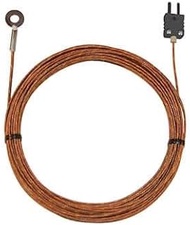 Digi-Sense Type-J Bolt-On Probe 0.62" OD Mini Conn Grd 25ft Strt Fiberglass Cable