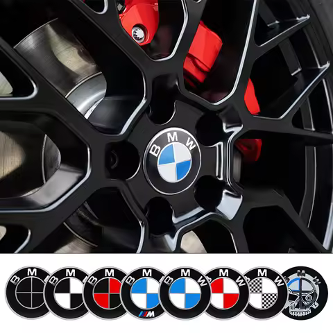 4Pcs ABS 60/63/68mm Wheel Center Cover Hub Cover Logo For BMW 1 3 5 7 Series M Performance M3 M5 M6 