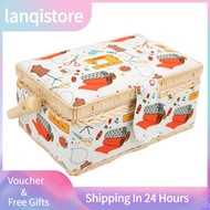 Lanqistore Sewing Basket Box Multifunction for Journey Household Officesala set cover bombilya led l