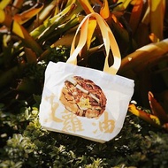 香港懷舊食物經典菠蘿油菠蘿包 雙面手繪設計小帆布袋 文青便當袋