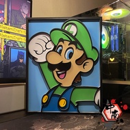 Mario Bros Luigi 3D Multilayer Poster