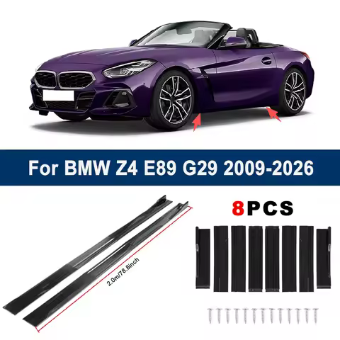 2m Sectional Side Skirt Extension Lips For BMW Z4 E89 G29 2009-2026 - Racing Side Spoiler Car Modifi