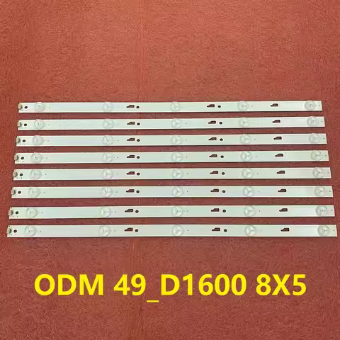 8pcs LED strip for Thomson 49FB3103 TCL 49D1600 ODM 49_D1600 8X5 LX20160826 49L510U18 49E301 49U3600