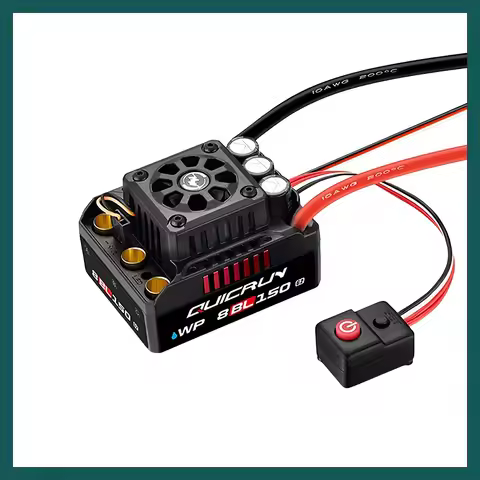 Hobbywing QuicRun WP 8BL150 G2 Waterproof Brushless ESC for 1/8 RC Truck - 3-6S Sensorless Speed Con