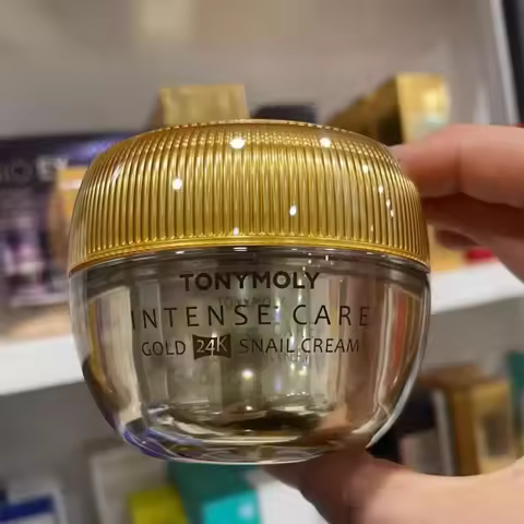 Original Genuine Korea SkinCare TONYMOLY 24K Gold Snail Face Cream 45ml Hydrating Anti-Wrinkle Anti-
