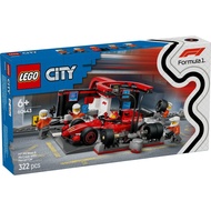(BrickBoy) 60443 LEGO City Formula 1 F1 Pit Stop & Pit Crew with Ferrari Car