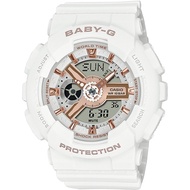 CASIO Women's Baby-G BA-110XRG-7AJF [BABY-G BA-110 SERIES Women's Rubber Band] Round Watch White Qua