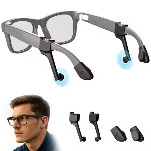 Sound Conductor Tube For Meta Ray-Ban Wayfarer Skyler Smart Glasses Silicone Earbuds Tips Sound Enha