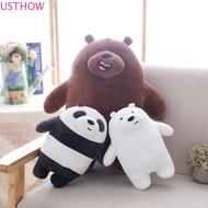 USTHOW We Bare Bears Children Toy Cute Plush Pillow Home Decoration Three Bear Cartoon Doll Plush Doll