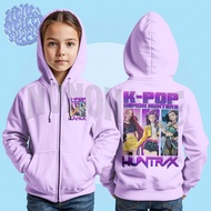 Huntrix Member Kpop Demon Hunters Kids Zipper Hoodie Jacket / Kpop Demon Hunters Huntrix Kids Zipper