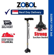 elderly walking stick aids injury & disability support stick quad based 360 degree ( bumi)