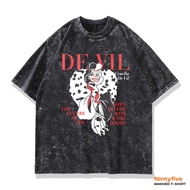 Cruella Disney Oversize Washed Washing Shirt