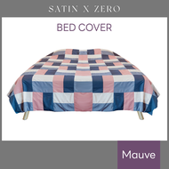 SatinxZero BED COVER ผ้าคลุมเตียง ขนาด 98"x98" (Mauve)