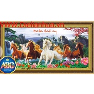 Successful horse stone painting DF445 - size: 105 * 55cm. (UNWORKED PAINTING)