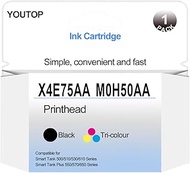 X4E75AA + M0H50AA PrintHead Smart Tank Plus Tri-Color|Black Print Head Use for HP 517 532 617 515 50