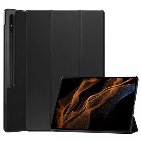 Hard PC Tablet Cases For 14.6'' Samsung Galaxy Tab S8 Ultra/S9 Ultra 5G Case X900/X910 Cover PU Leat