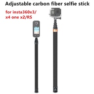 3m Adjustable Carbon Fiber Invisible Selfie Stick for Insta360 X4/ONE X2/ONE R/gopro Sports Camera