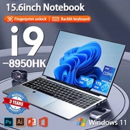 [3-YR LOCAL WARRANTY] 15.6 4K IPS Laptop i9-8950HK Win11 Pro 16GB Fingerprint Backlit Keyboard Gamin